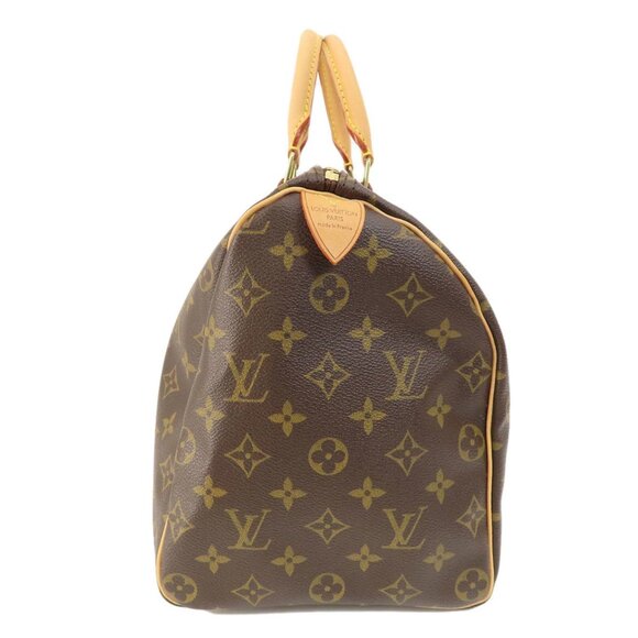LOUIS VUITTON Brown Monogram Speedy 35 Tote Bag - Picture 3 of 11